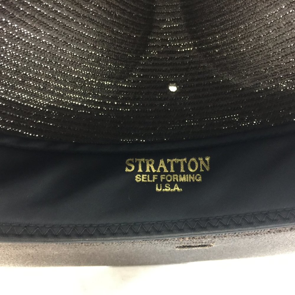 Stratton Hat Straw Brown 7 3/8  Trooper Police - Picture 10 of 14